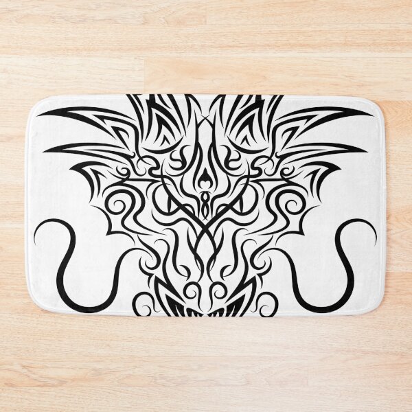 Item preview, Demonic Dragon Face (Black on White) designed and sold by 11thIdeaDesigns.