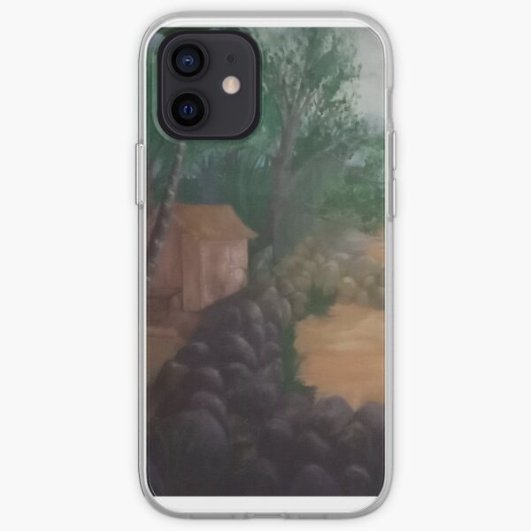 apitstore art with elegant sunset view over the hill iPhone Soft Case