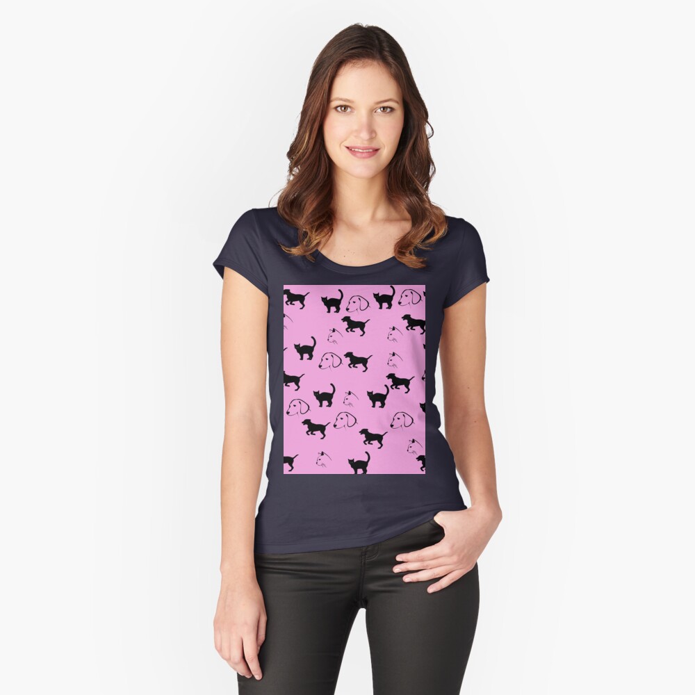 Item preview, Fitted Scoop T-Shirt designed and sold by Semapemodiba.