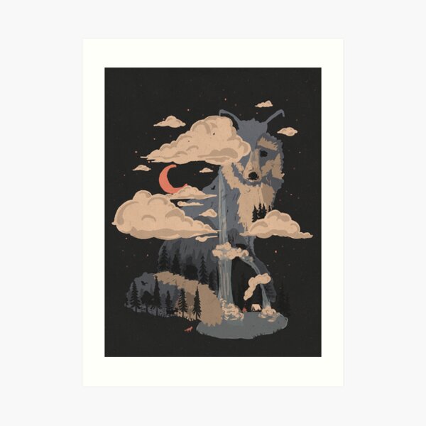 At the Foot of Fox Mountain... Art Print