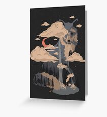 At the Foot of Fox Mountain... Greeting Card
