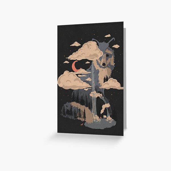 At the Foot of Fox Mountain... Greeting Card