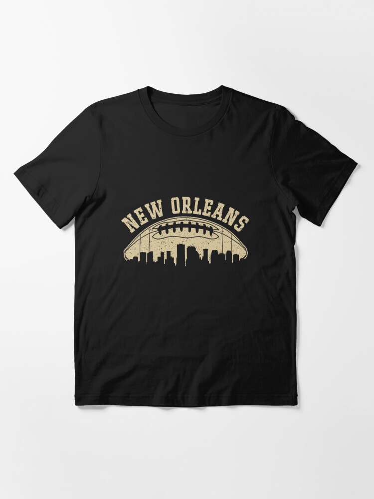 New Orleans Saints Throwback Vintage Bigger Better Logo Slim Fit T Shirt