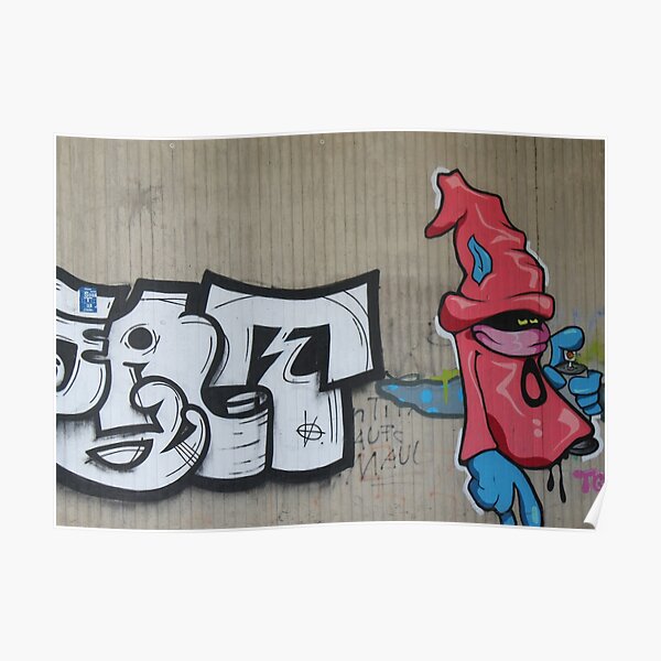 Cartoon Graffiti Posters Redbubble