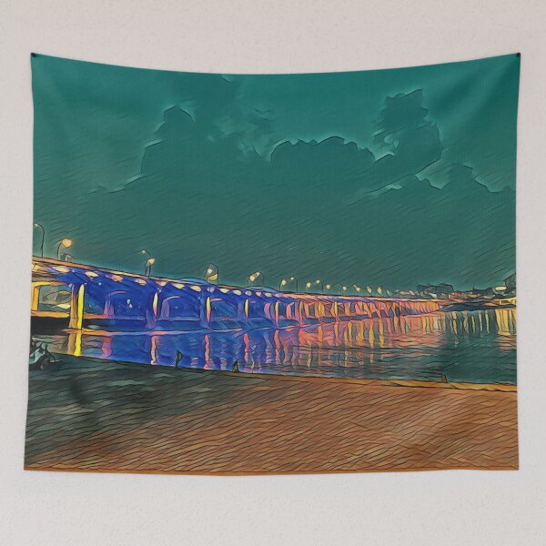 Item preview, Riverside landscape, Han River, Seoul, South Korea designed and sold by dkdk-kdk.