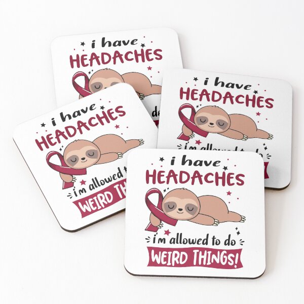 Item preview, Headaches Awareness Funny I have Headaches i'm allowed to do Weird Things! designed and sold by JanetShop809.