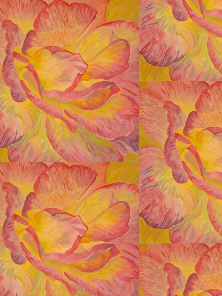 Yellow Pink Rose by Laulo