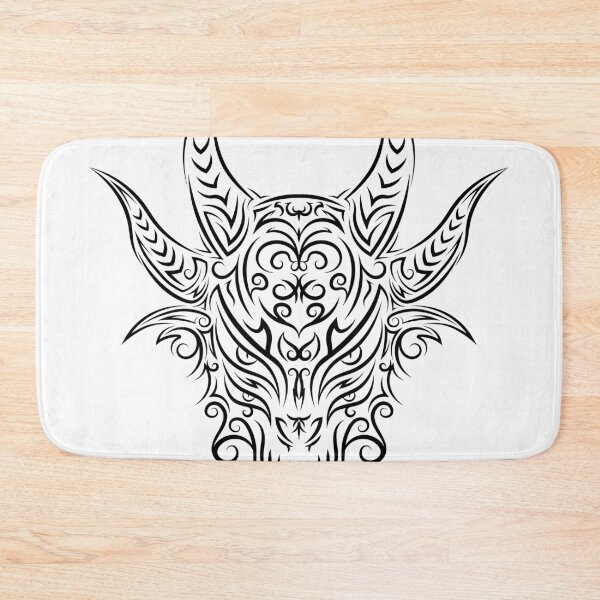 Item preview, Demon Goat (Black on White) designed and sold by 11thIdeaDesigns.