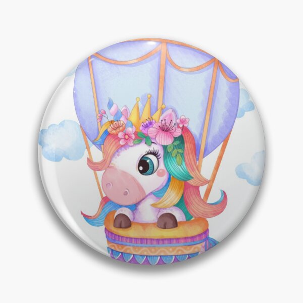 Item preview, Unicorn on hot-air balloon  designed and sold by vaish689.