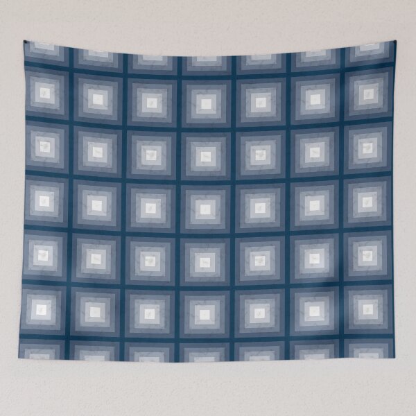 Item preview, Shades of Prussian Blue Marble Square designed and sold by PatternSalad.