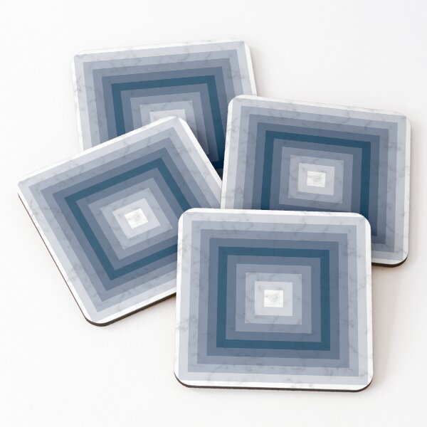 Item preview, Shades of Prussian Blue Marble Square designed and sold by PatternSalad.