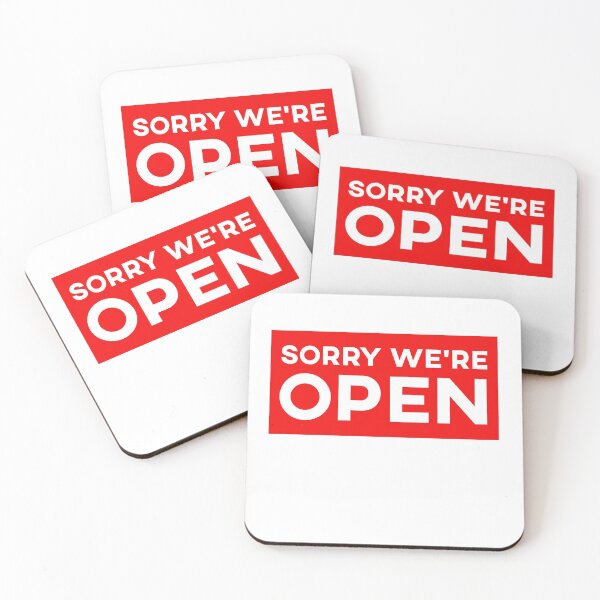 Item preview, Sorry We're Open funny Sarcastic gift  designed and sold by alfa-rouk.