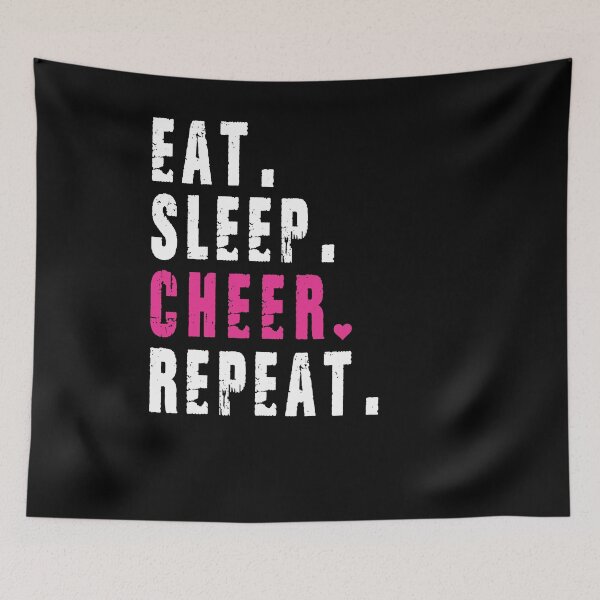 Item preview, Eat Sleep Cheer Repeat designed and sold by Simoel12.