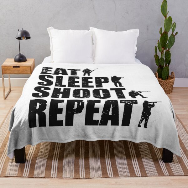 Item preview, Eat Sleep Shoot Repeat Airsoft Design designed and sold by justjonboy.