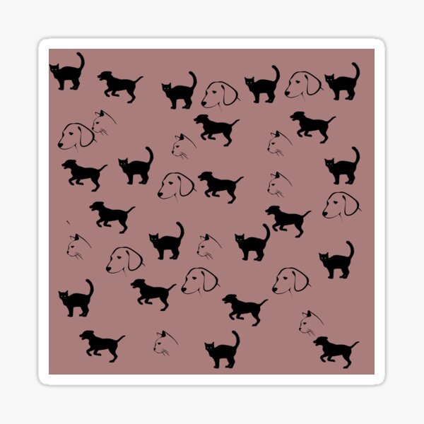 Cats and dogs 105 Sticker
