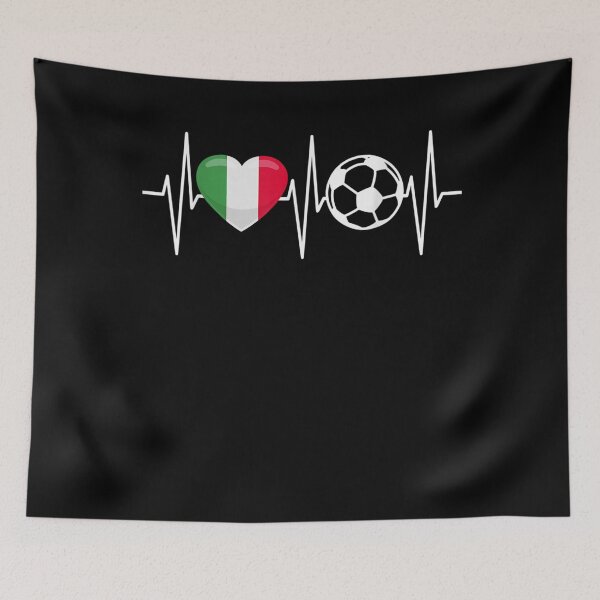 Item preview, Italy Soccer Shirt Funny Soccer Fan Heartbeat Italian designed and sold by omerherbert.