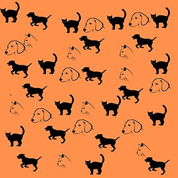 Artwork thumbnail, Cats and dogs orange by Zachlogic