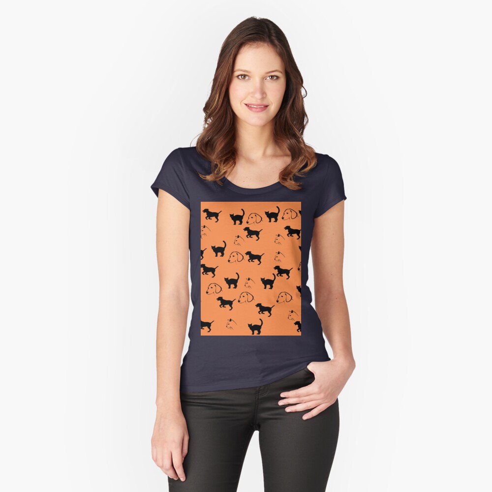 Item preview, Fitted Scoop T-Shirt designed and sold by Semapemodiba.
