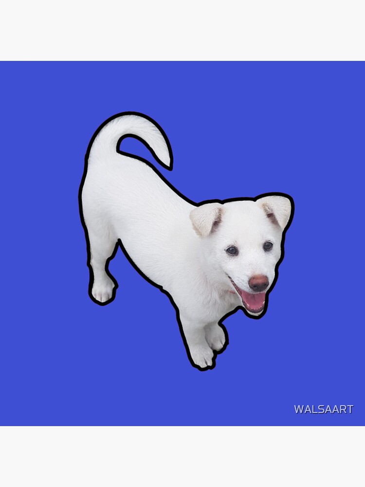 "Korean dog" Sticker for Sale by WALSAART Redbubble