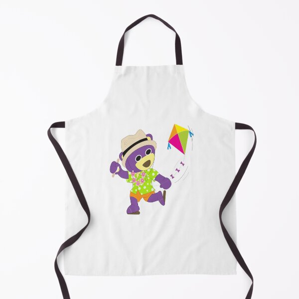 Item preview, Mr.Purple bear in Hawaii shirt play the kite. designed and sold by Figaro-17.