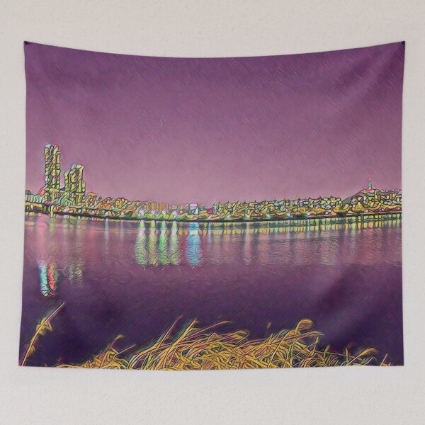 Item preview, Riverside landscape, Han River, Seoul, South Korea designed and sold by dkdk-kdk.
