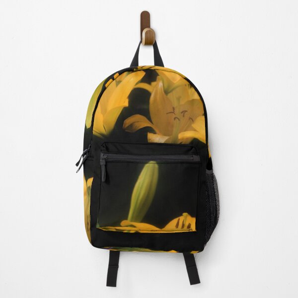 Item preview, Yellow lilies on black background designed and sold by olena2552.