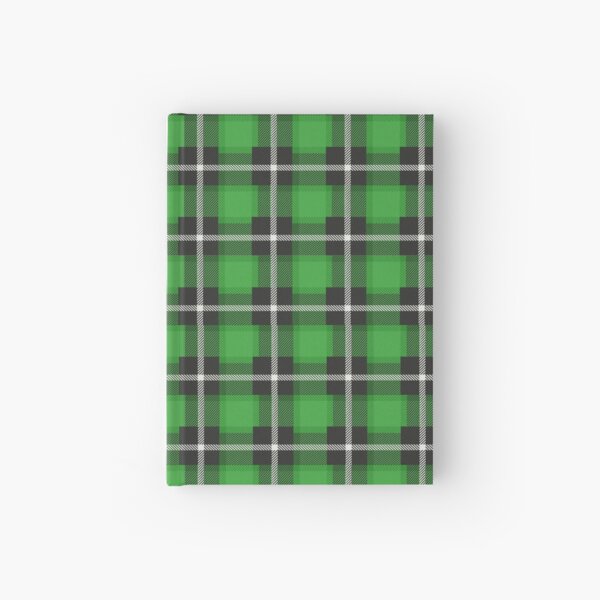 green tartan print Hardcover Journal