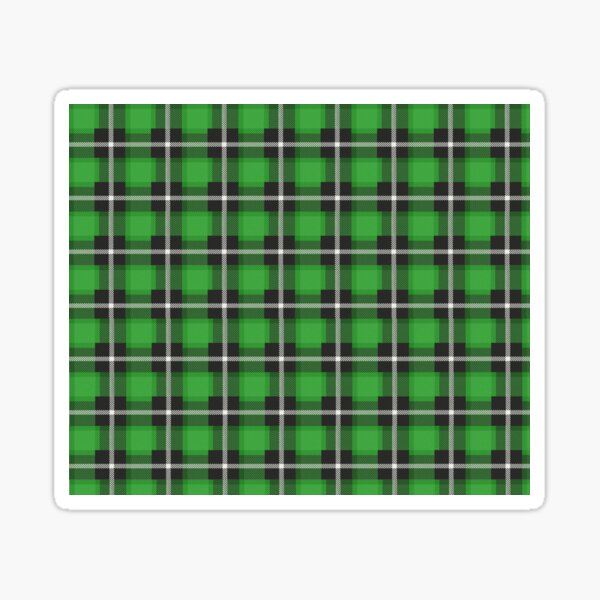 green tartan print Sticker