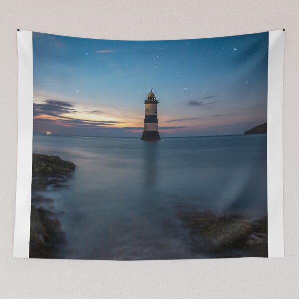 Item preview, Penmon Lighthouse At Night designed and sold by LluniauDafyddEm.