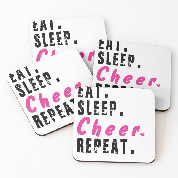 Item preview, Eat Sleep Cheer Repeat designed and sold by Simoel12.
