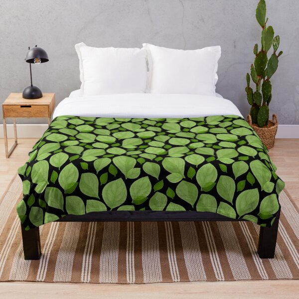 Item preview, Green Basil Leaf Pattern designed and sold by OneLook.