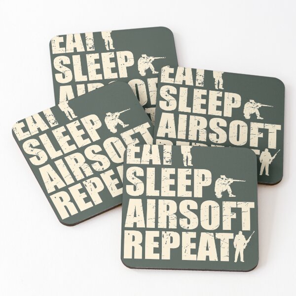 Item preview, Eat Sleep Airsoft Repeat designed and sold by justjonboy.