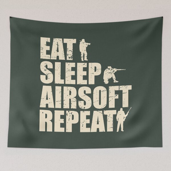Item preview, Eat Sleep Airsoft Repeat designed and sold by justjonboy.