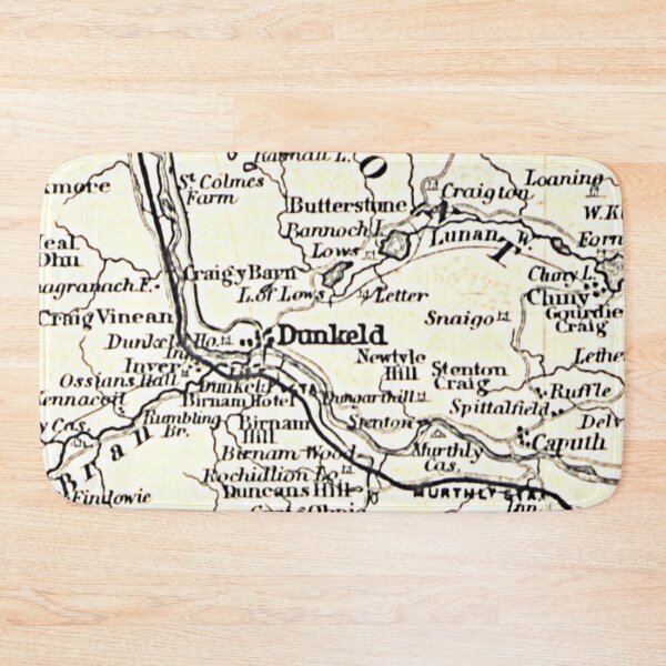 Item preview, DUNKELD & surrounding area map 1898 designed and sold by yourscotland.