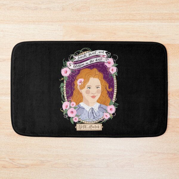 Item preview, Little Women potraits Beth March botanical illustration designed and sold by JustGretaGerwig.