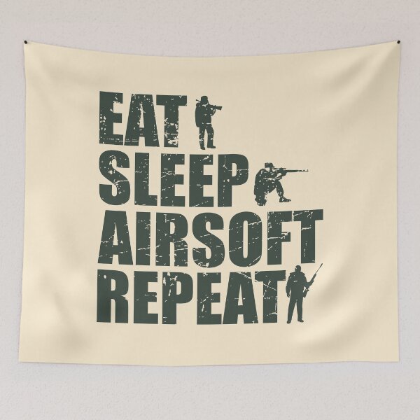 Item preview, Eat Sleep Airsoft Repeat designed and sold by justjonboy.
