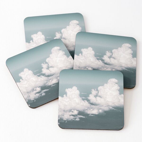 Item preview, Blue sky and white clouds seen from a plane window designed and sold by AgaRadDesigns.