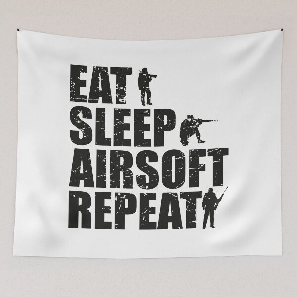 Item preview, Eat Sleep Airsoft Repeat designed and sold by justjonboy.
