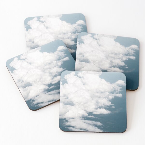 Item preview, Blue sky and white clouds seen from a plane window designed and sold by AgaRadDesigns.