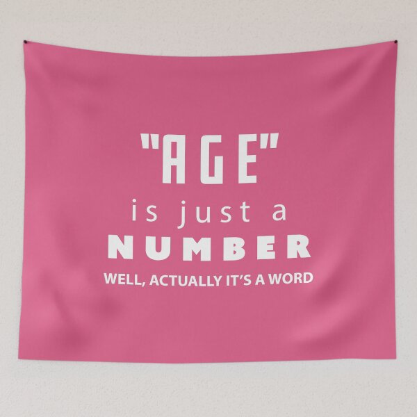 Item preview, Age is just a number, Funny Birthday Gift | designed and sold by Boom-llqb.
