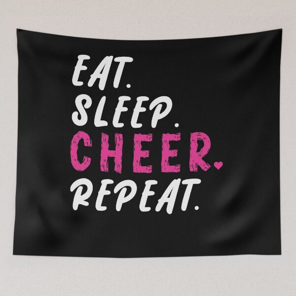 Item preview, Eat Sleep Cheer Repeat designed and sold by Simoel12.