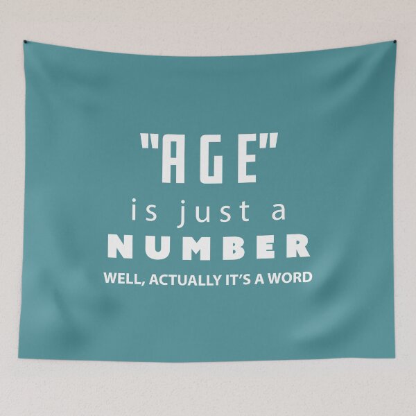 Item preview, Age is just a number, Funny Birthday Gift | designed and sold by Boom-llqb.
