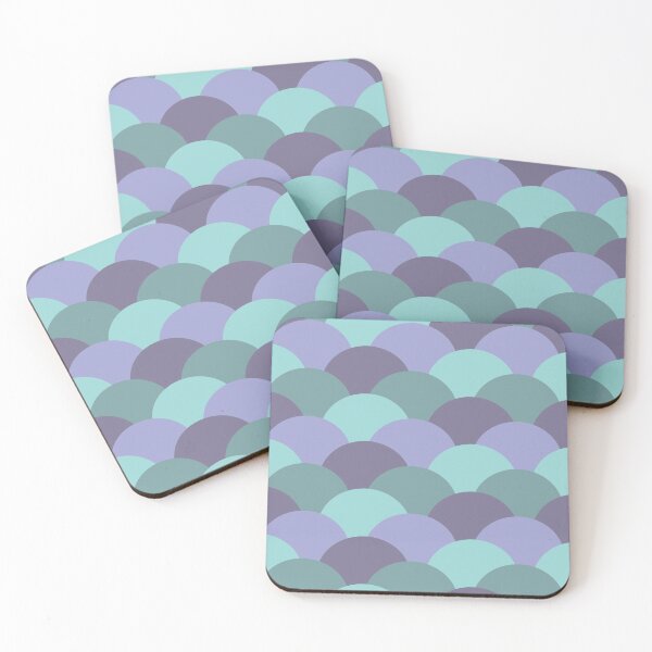 Item preview, Mermaid Fish Scale Underwater Wavy Pattern Purple designed and sold by NamColors.