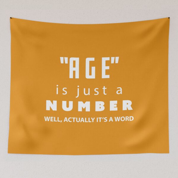 Item preview, Age is just a number, Funny Birthday Gift | designed and sold by Boom-llqb.