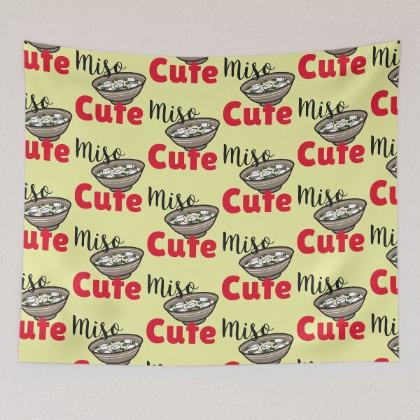 Item preview, Miso Cute Funny Food Pun Design designed and sold by lmcvinco.