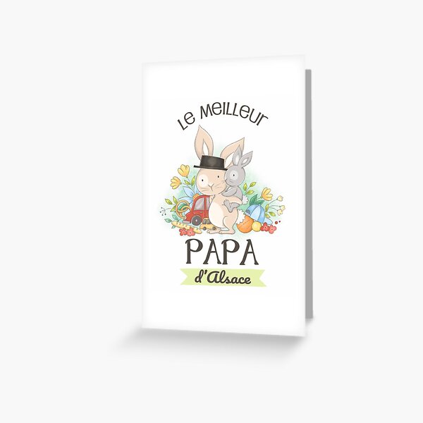 Le meilleur papa d'Alsace Greeting Card