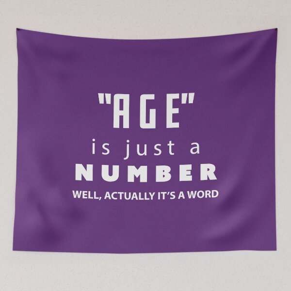 Item preview, Age is just a number, Funny Birthday Gift | designed and sold by Boom-llqb.