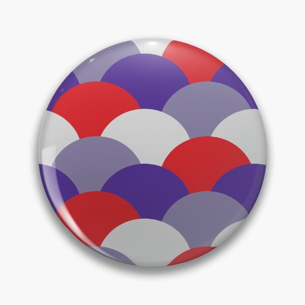 Item preview, Mermaid Fish Scale Underwater Wavy Pattern American Flag Colors designed and sold by NamColors.