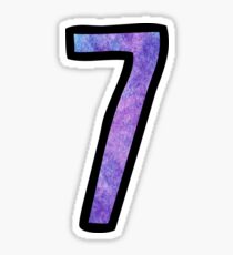 Number 7 Sticker