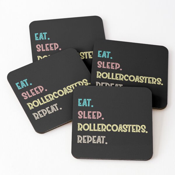 Item preview, Eat. Sleep. Rollercoasters. Repeat. designed and sold by Life Shop.